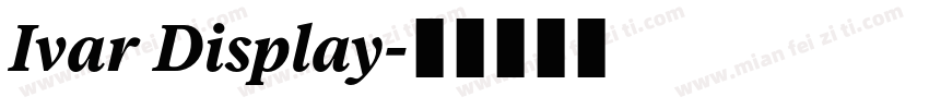 Ivar Display字体转换